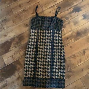 Etcetera Houndstooth Cocktail Dress